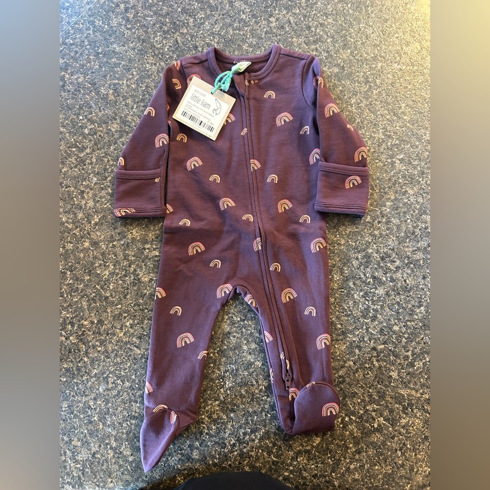 Kate Quinn Purple Rainbow Footie